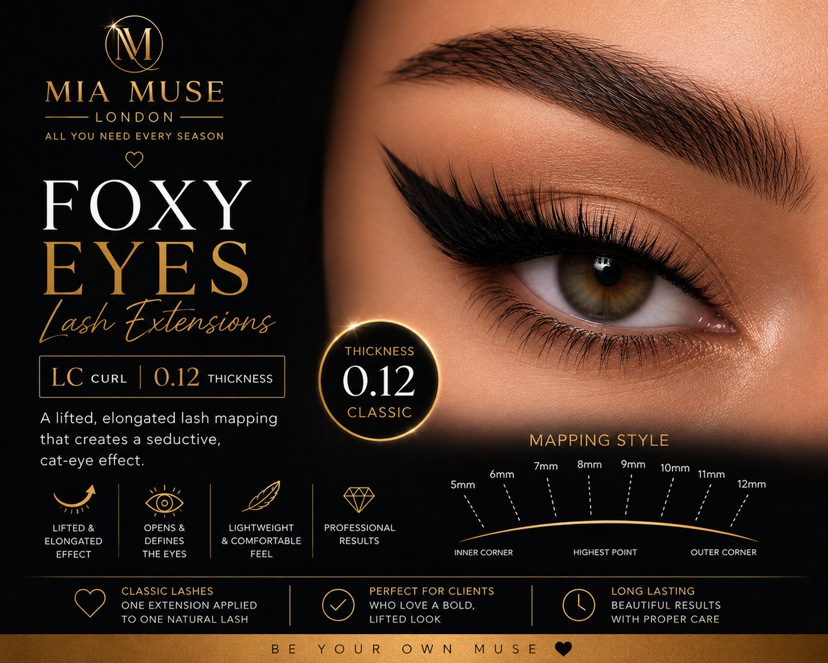 Mia Muse London 0.12 LC Curl — Classic Lash Extensions